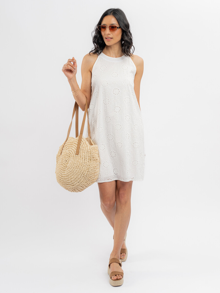 Vestido broderie Lua 