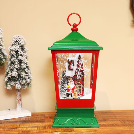 Farol Navideño Gigante Rojo Y Verde