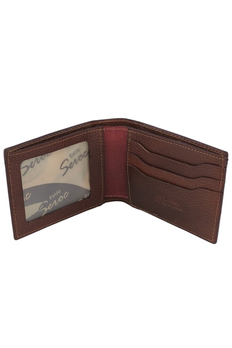 Billetera con detalle en tapa Marrón