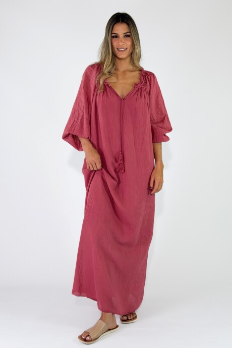VESTIDO MUSTIQUE Ladrillo