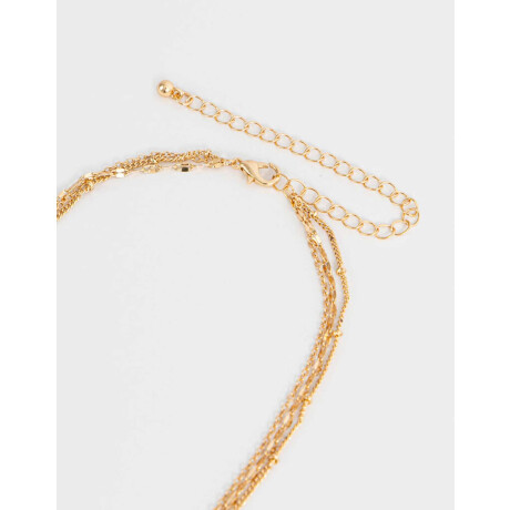 Collar Corto De Inicial ''e'' Dorado