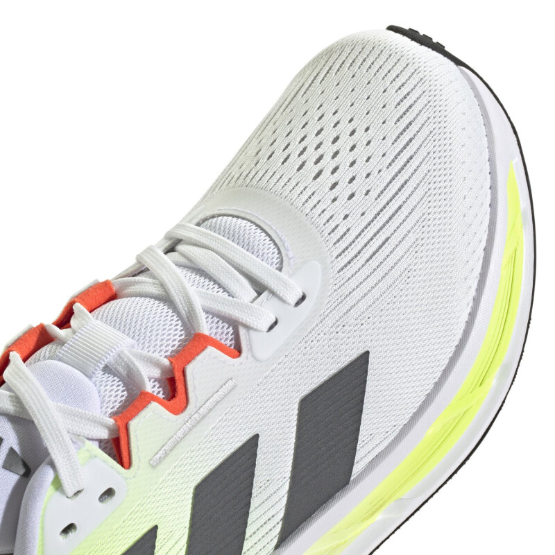 Championes de Hombre Adidas Running Questar 3 Blanco - Gris - Verde Lima