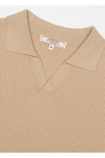 Remera Arrow Tejida con Cuelllo BEIGE