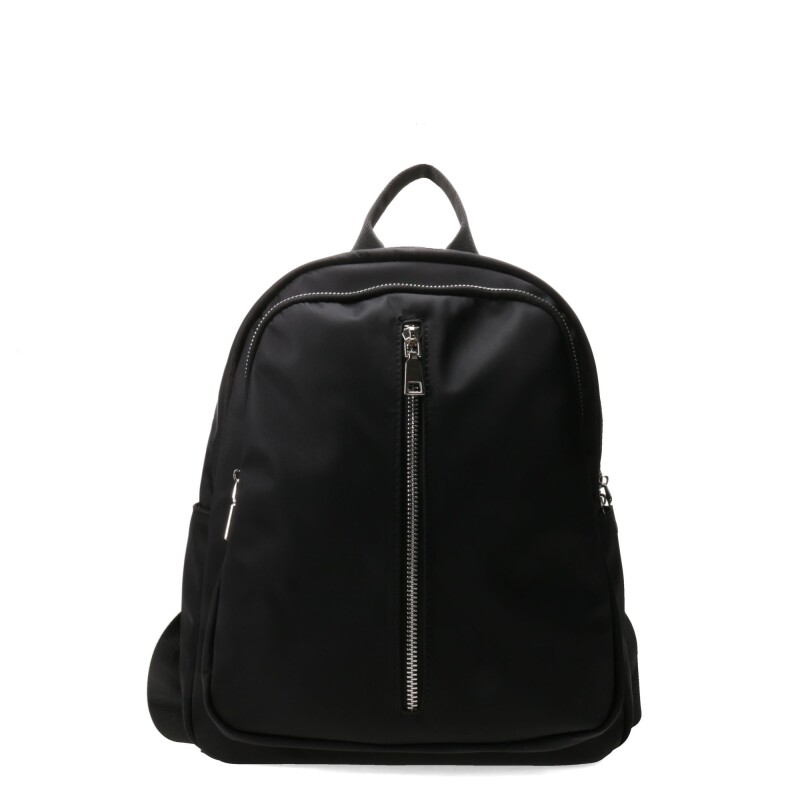Mochila Miss Carol Tevi Con Cierre Adelante Negro