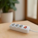 ALARGUE 3 TOMAS SCHUKO CON LLAVE 3MTS Blanco