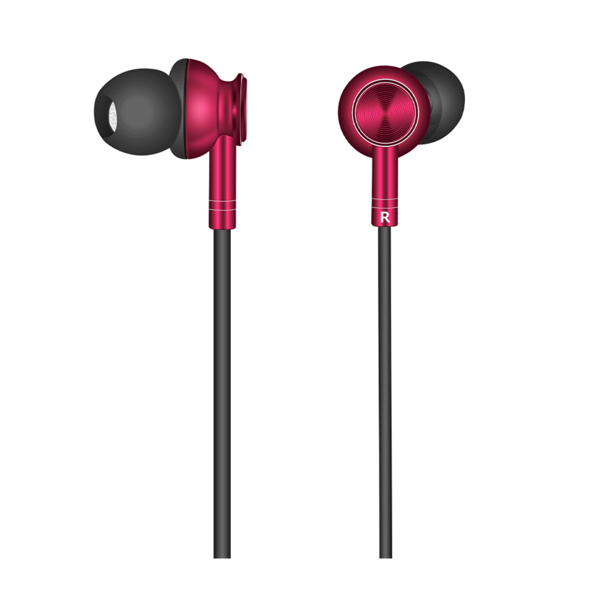 Auriculares Con Cable AIWA In Ear Micrófono Incorporado Conector 3.5mm para Música y Llamadas - Rojo | AW-F1R 