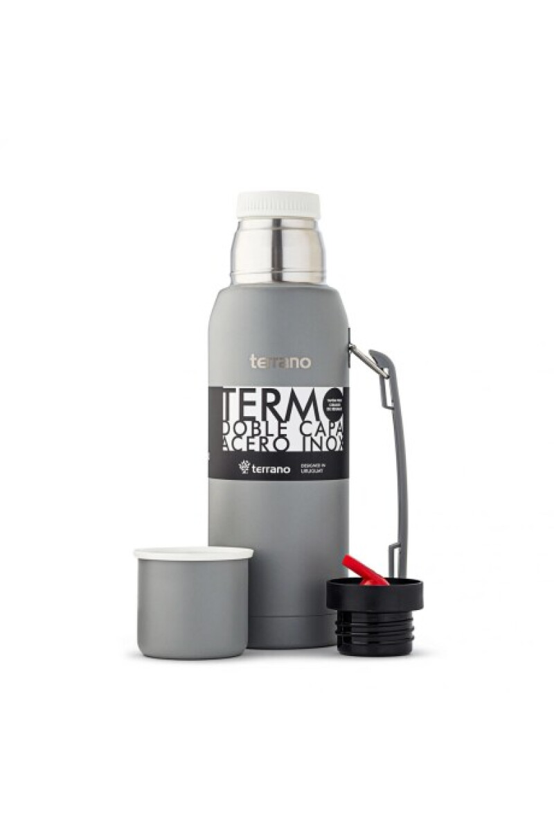 TERMO PREMIUM DE 1LT TERRANO CON MANIJA GRIS
