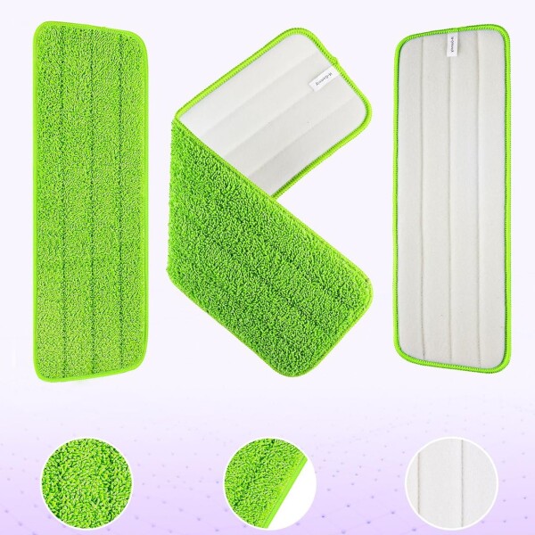 Repuesto Mopa Spray Trapeador Paño Microfibra Adhesivo Variante Color Verde