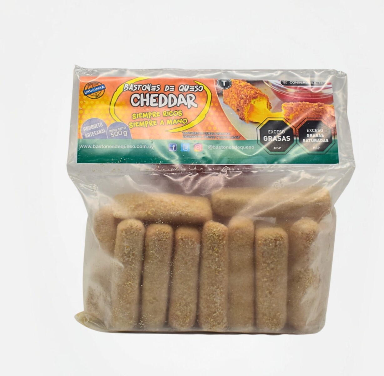 Bastones de cheddar - 500 gr 