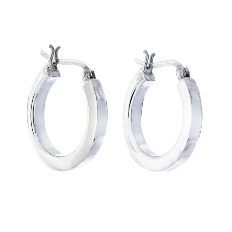 Par de aros de plata 925. Par de aros de plata 925.