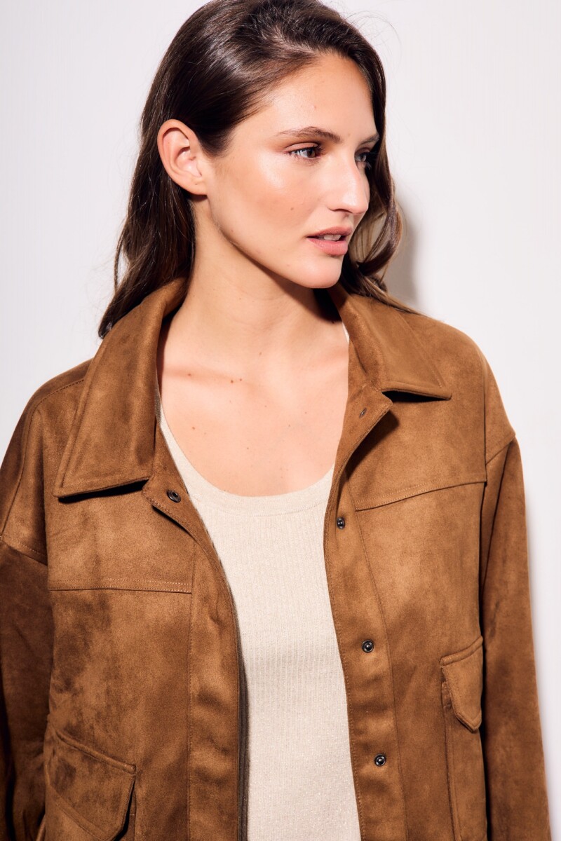 Sobrecamisa Gamuza Camel