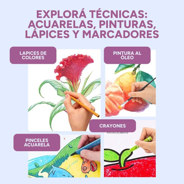 Set de Arte Infantil en Valija 145 Piezas Variante Diseño Dinosaurio