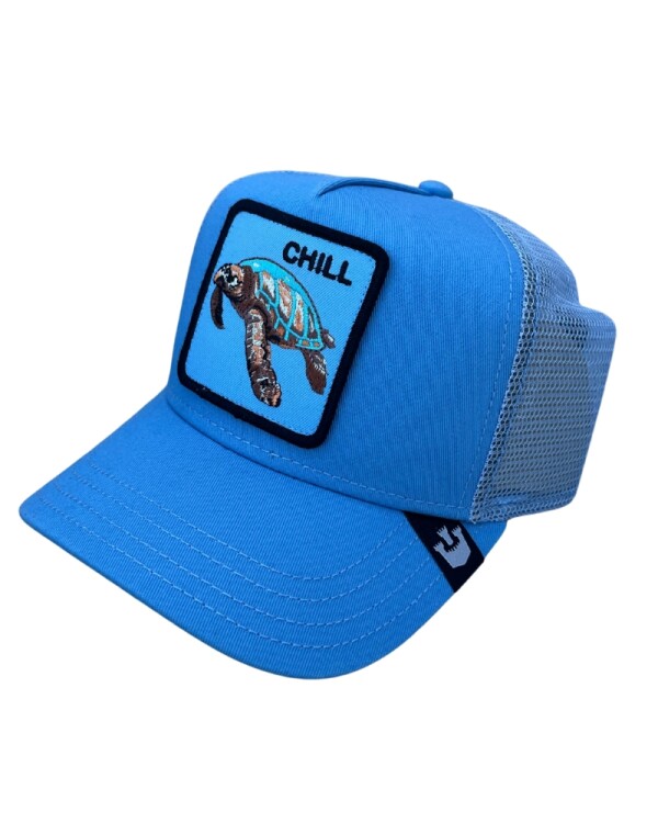 Gorra Goorin Bros Trucker Baseball - The Sea Turtle celeste