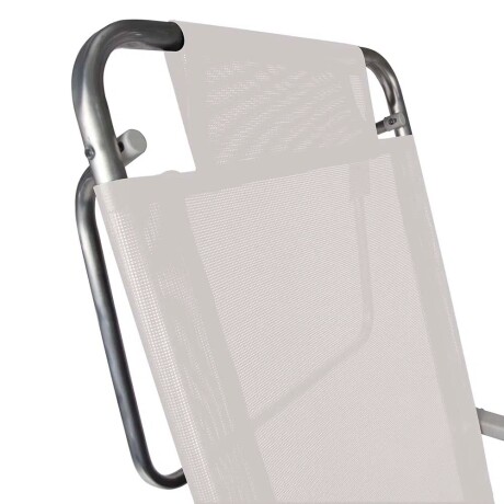Reposera Silla Reclinable 6 Posiciones Aluminio Mor Summer Blanco