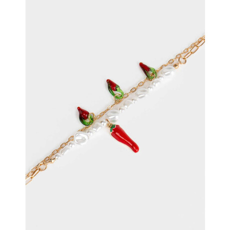 Pulsera Flexible Layer Multidijes Dorado