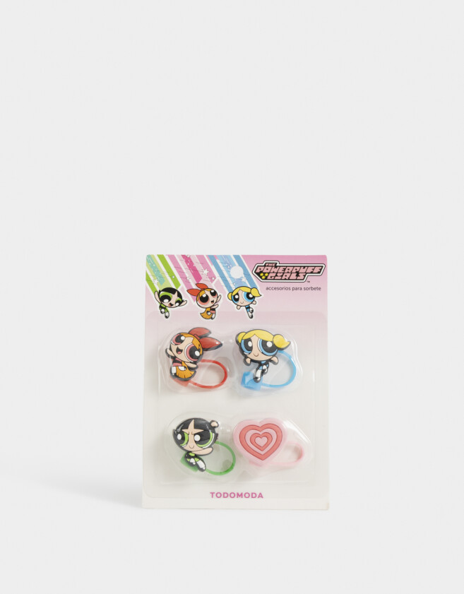 Rega Varios Set De Toppers De Silicona "chicas Superpoderosas" - Combinacion Multicolor