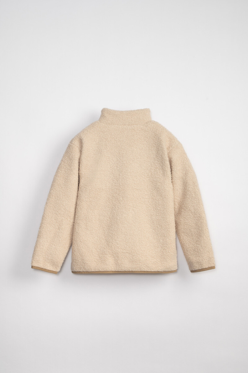 Campera sherpa Beige