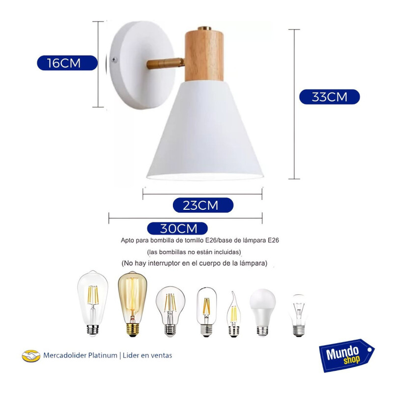 Pack X2 Aplique Nórdico Metal Blanco Con Detalle Madera Blanco