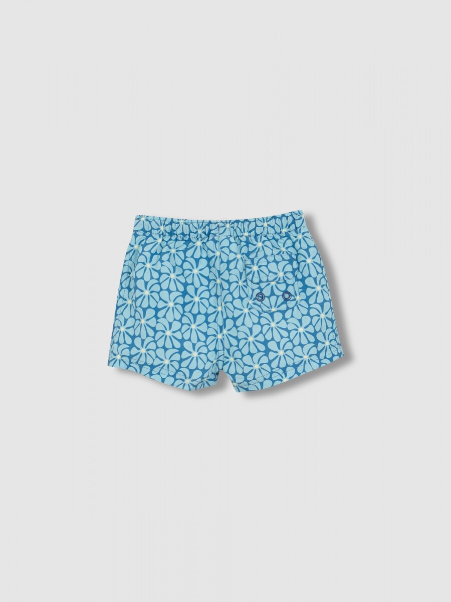 Bañador Estampado Retro Gris