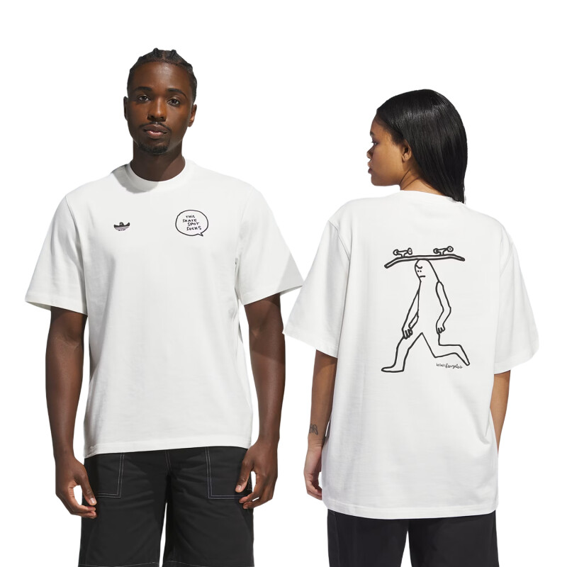 Remera Adidas Mark Gonzales - Blanco Remera Adidas Mark Gonzales - Blanco