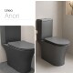 SANITARIO INODORO CON MOCHILA ANORI GAMAS DE GRIS LOZA BAÑO GAMAS DE GRIS