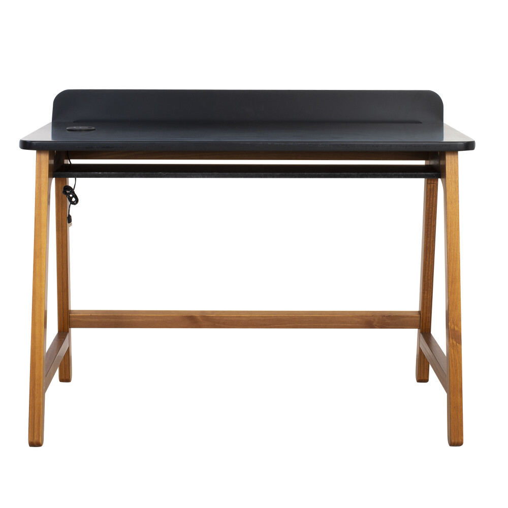 ESCRITORIO MDF-Y-MADERA NEGRO VOLT