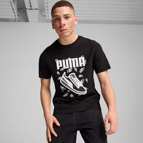 GRAPHICS SNEAKER TEE - PUMA NEGRO