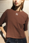 Remera Tag Marron