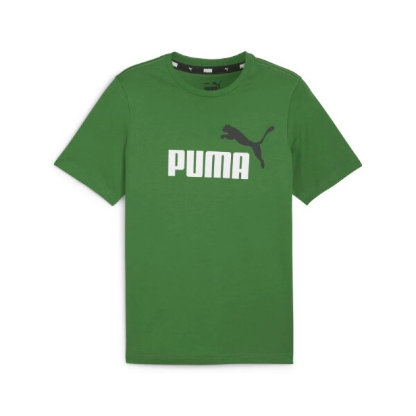 Remera Puma Logo Tee de Hombre - 586759 86 Verde
