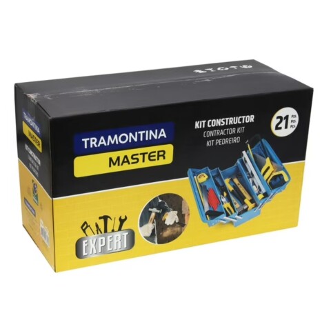 Caja de Herramientas Para Constructor Tramontina 21 Piezas Caja de Herramientas Para Constructor Tramontina 21 Piezas