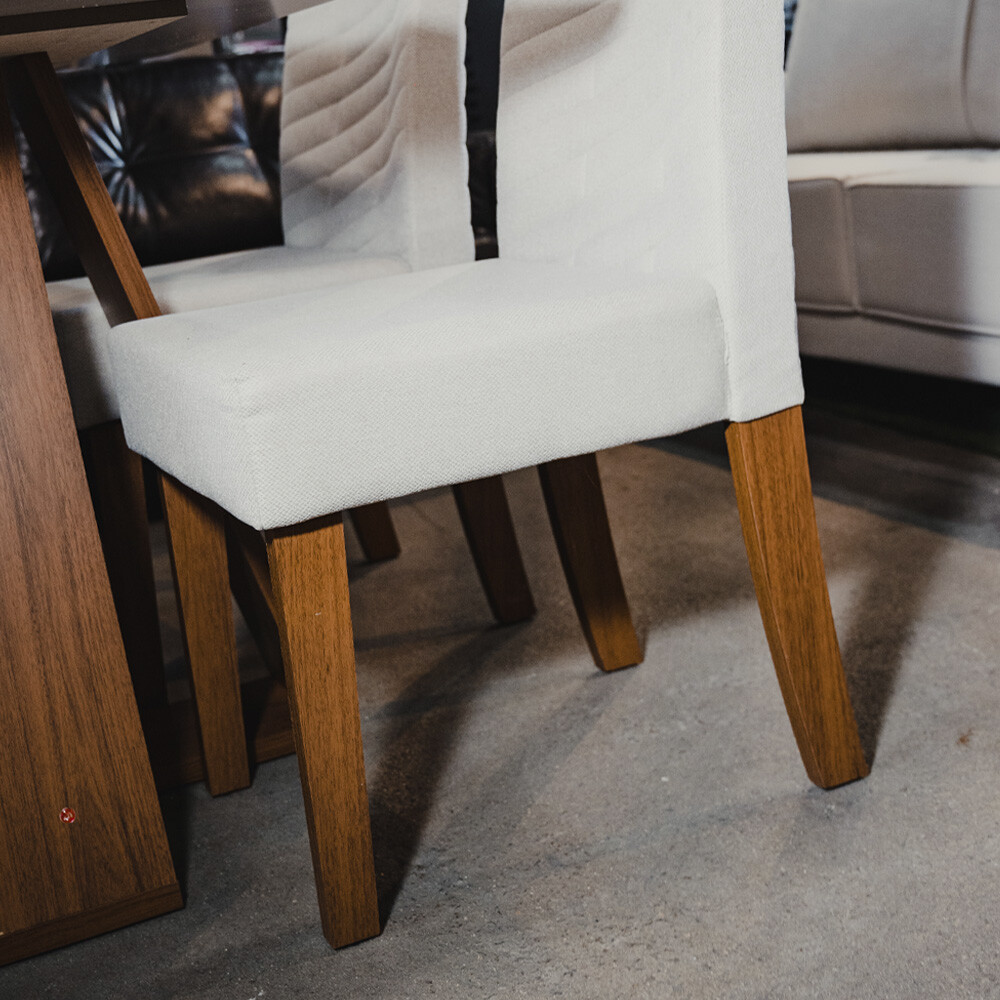 Silla Julia tapizada - Linea Milán Blanca