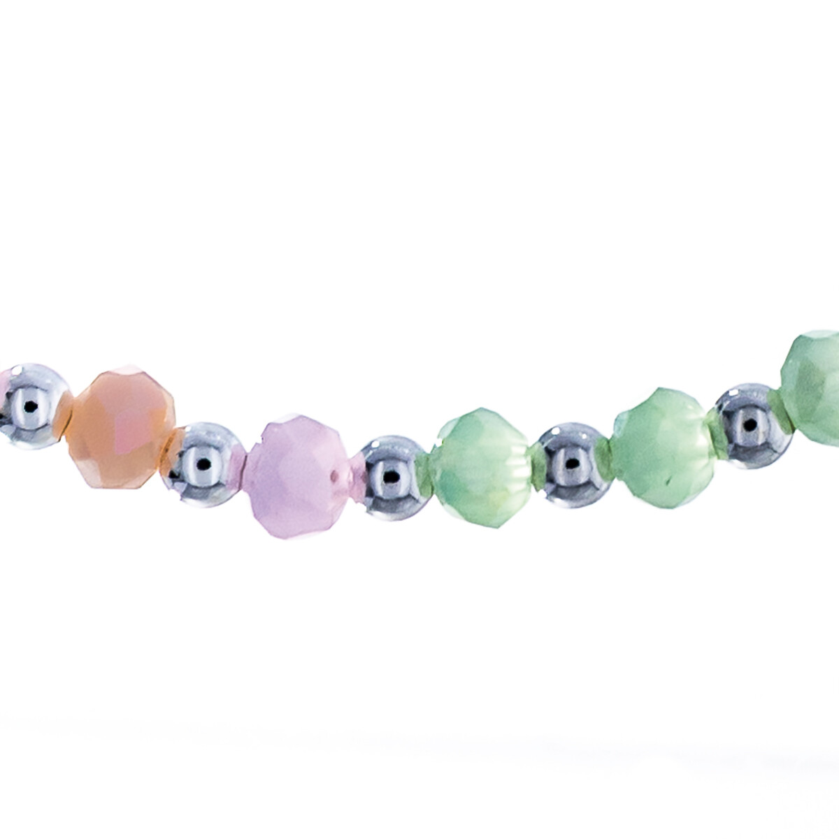 Pulsera de plata 925 con cuentas. 