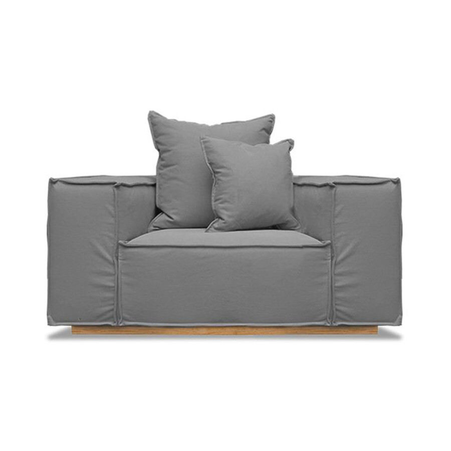 Sillón Luciana 1 cuerpo Gris