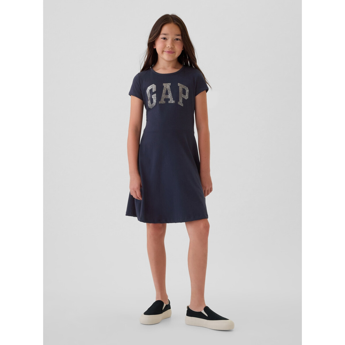V-FRCH LOGO DRESS - TAPESTRY NAVY 