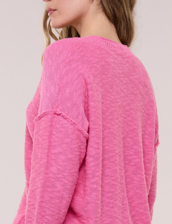 Cardigan Algodón Holgado ROSA