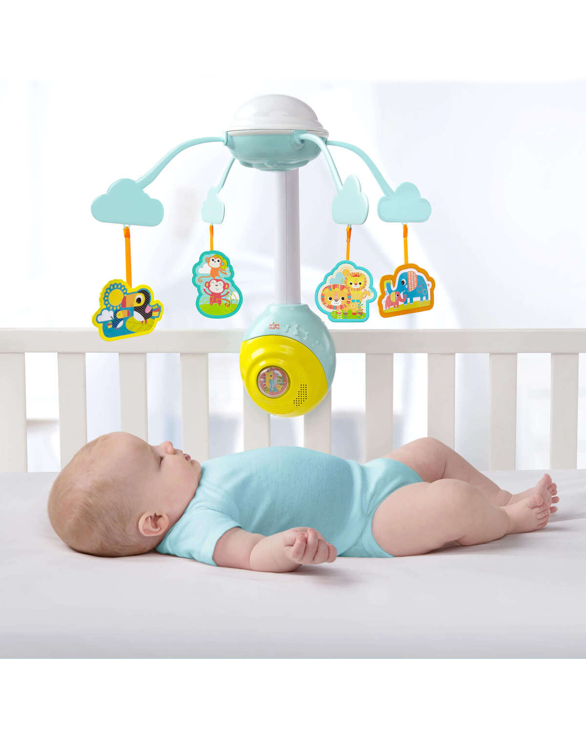 Móvil para cuna de bebé Bright Starts Safari 2 en 1 — Electroventas