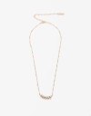 Collares Cortos Strass Collar Con Charm De Cubic Zirconia - Dorado