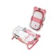 Bañera Bañito Bebe Plegable Almohada Termómetro Rosado Bañera Bañito Bebe Plegable Almohada Termómetro Rosado