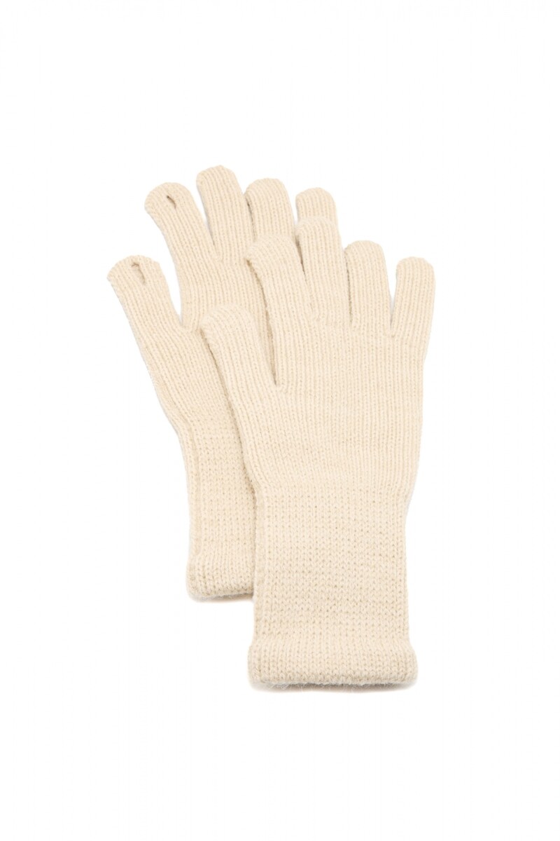 Guantes Rib - Beige 