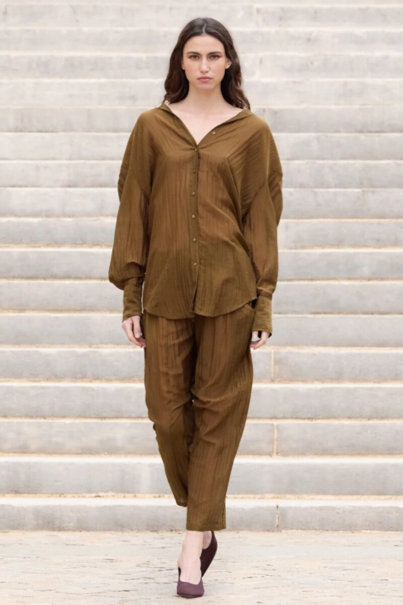 SHIRT LAO Marron