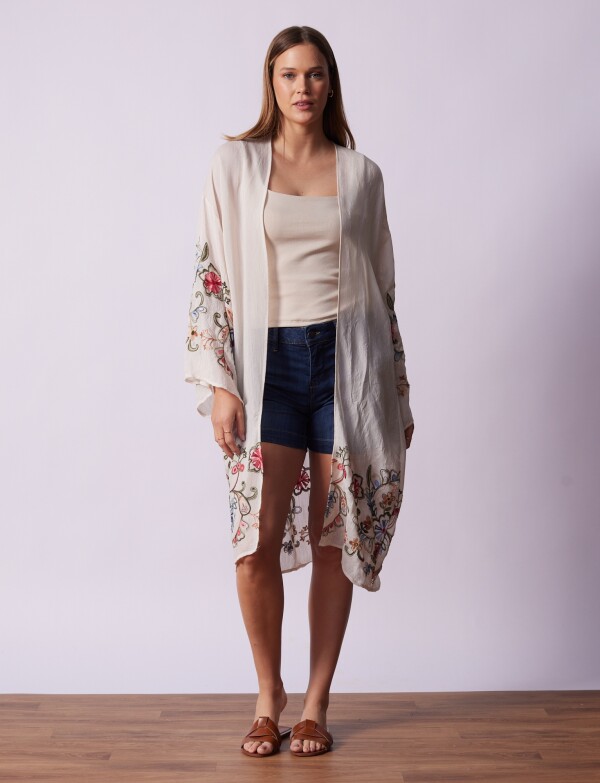 Cardigan Bordado CRUDO