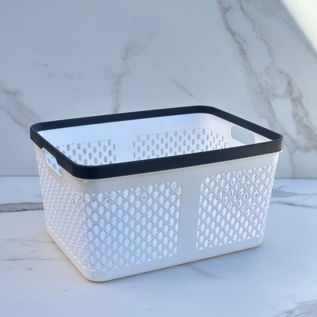 Canasto Organizador Polipropileno Alto 18cm x Ancho 25cm x Largo 34cm 