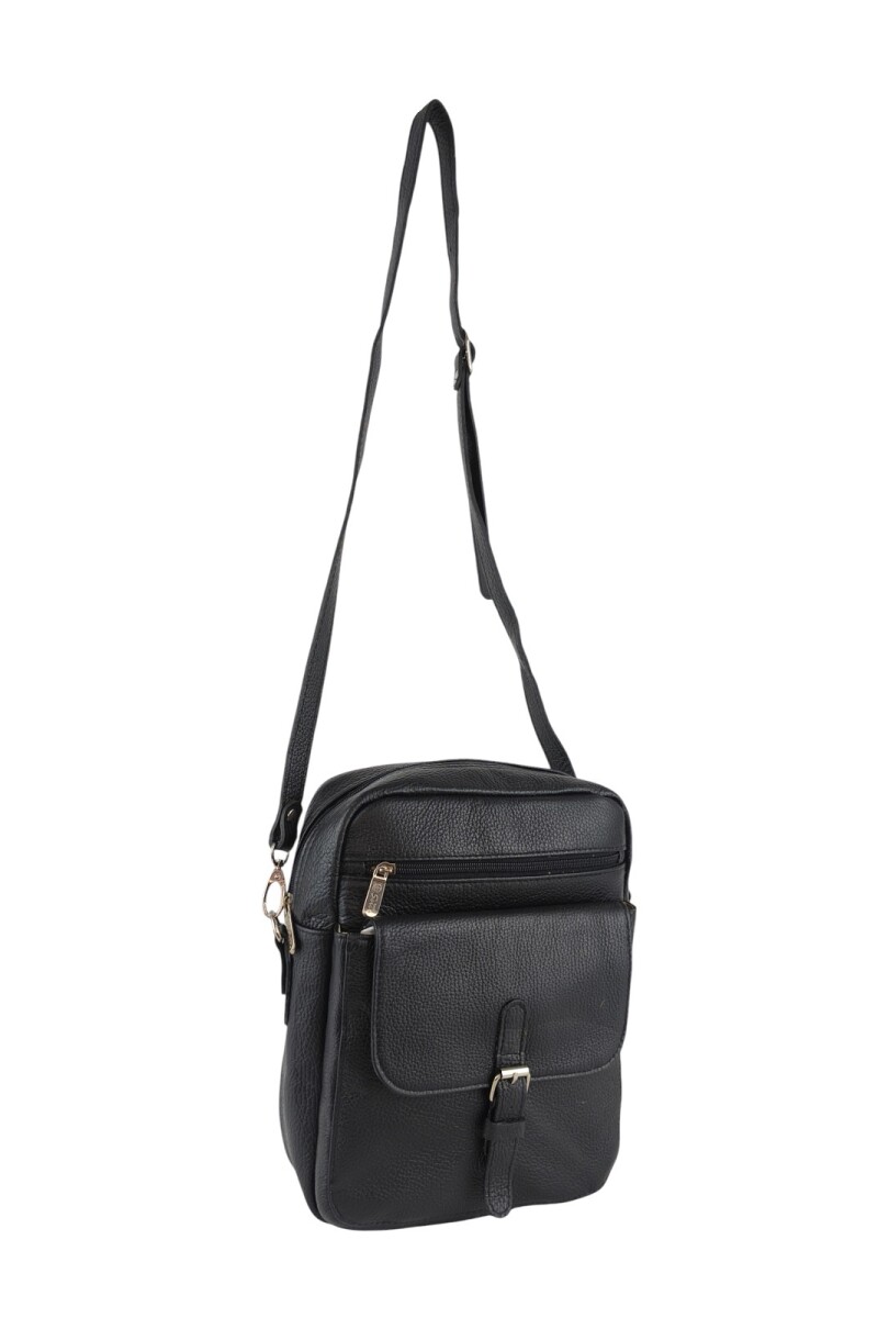 Morral de cuero Negro