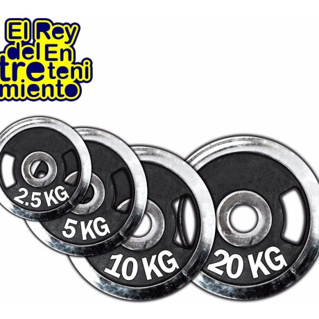 Disco Olímpico 5K C/ Agarre Expert Cromado Pesa P/ Barras y mancuernas Disco Olímpico 5K C/ Agarre Expert Cromado Pesa P/ Barras y mancuernas