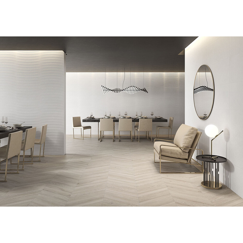 REVESTIMIENTO FEEL BLANCO "A" 40X120 CM Revestimiento Feel Blanco "a" 40x120 Cm