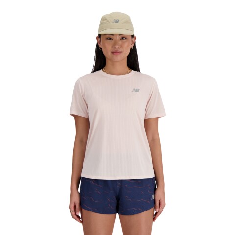 Remera New Balance de Dama - WT41253QPH PINK