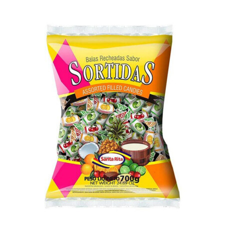 Caramelo SANTA RITA surtido duro x120u 600grs Caramelo SANTA RITA surtido duro x120u 600grs