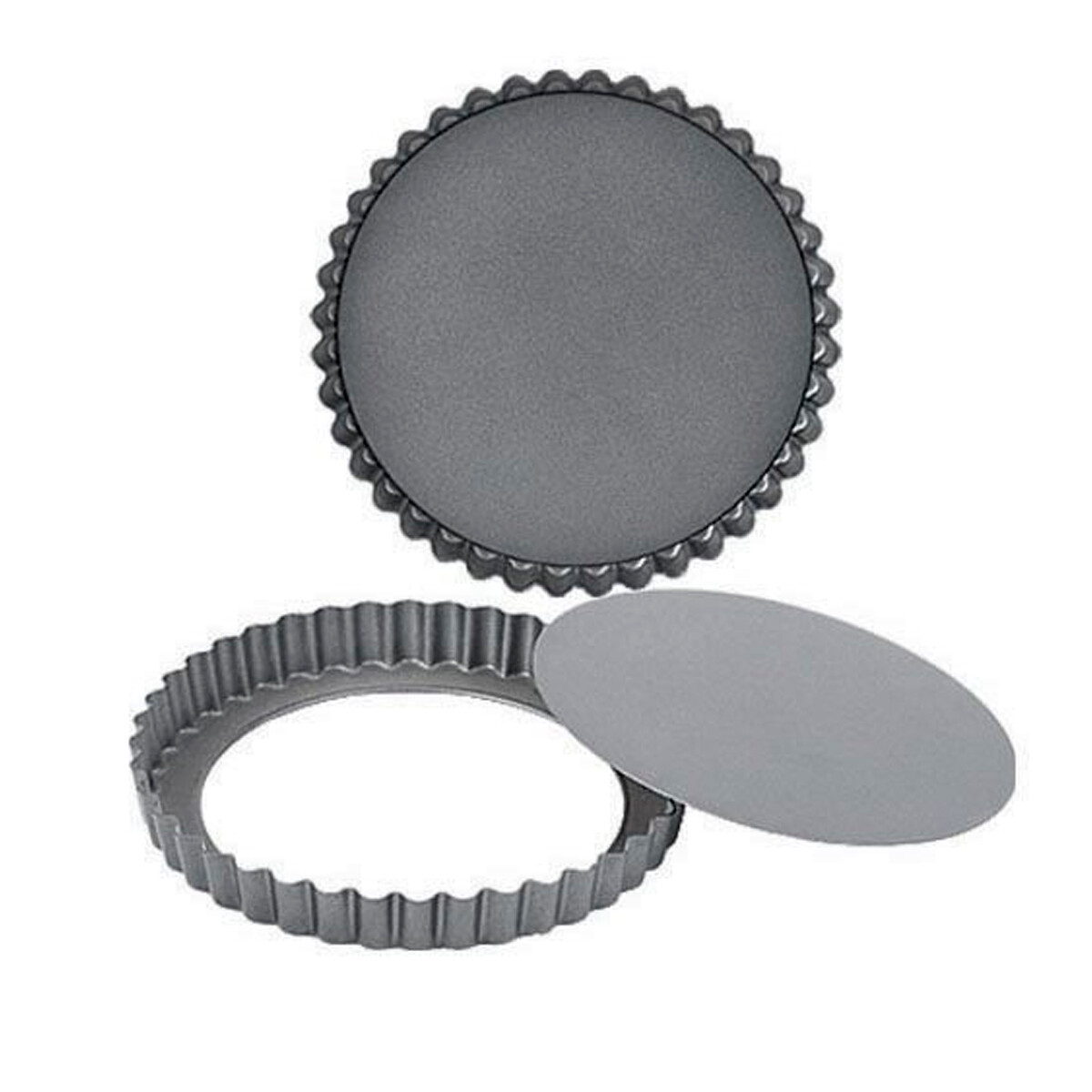 Tartera antiadherente con fondo desmontable - GRIS 