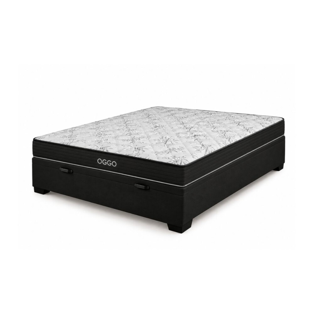 SOMMIER - SUPER MEGA 2 PLAZAS 100% ESPUMA CON BOX BAÚL
