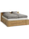 Estructura cama LINTRUP 2 Plazas 140x200 roble Estructura cama LINTRUP 2 Plazas 140x200 roble